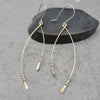 Gold Wishbone Earrings -- Bijou by SAM