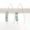 Green Amazonite and Sterling Silver Threader Earrings -Earrings- Bijou by SAM