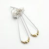 Harley - Silver with Gold Beads -Earrings- Bijou by SAM