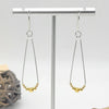 Harley - Silver with Gold Beads Earrings Bijou by SAM   