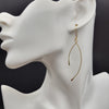 Long Gold Dangle Wishbone Earrings Earrings Etsy   