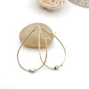 Gold and Silver Hoop Earrings, Boho Hoop Earrings, Mixed Metal Hoops, Gold Hoop Earrings Earrings Etsy   