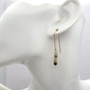 Gold Beaded Earrings, Jasper Dangle Earrings Earrings Etsy   