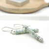 Silver and Green Amazonite Dangle Earrings Earrings Etsy   