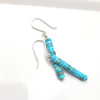 Silver and Turquoise Jasper Dangle Boho Earrings Earrings Etsy   