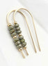 Cheval - Gold & Sage Green Earrings Etsy   