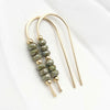 Cheval - Gold & Sage Green Earrings Etsy   
