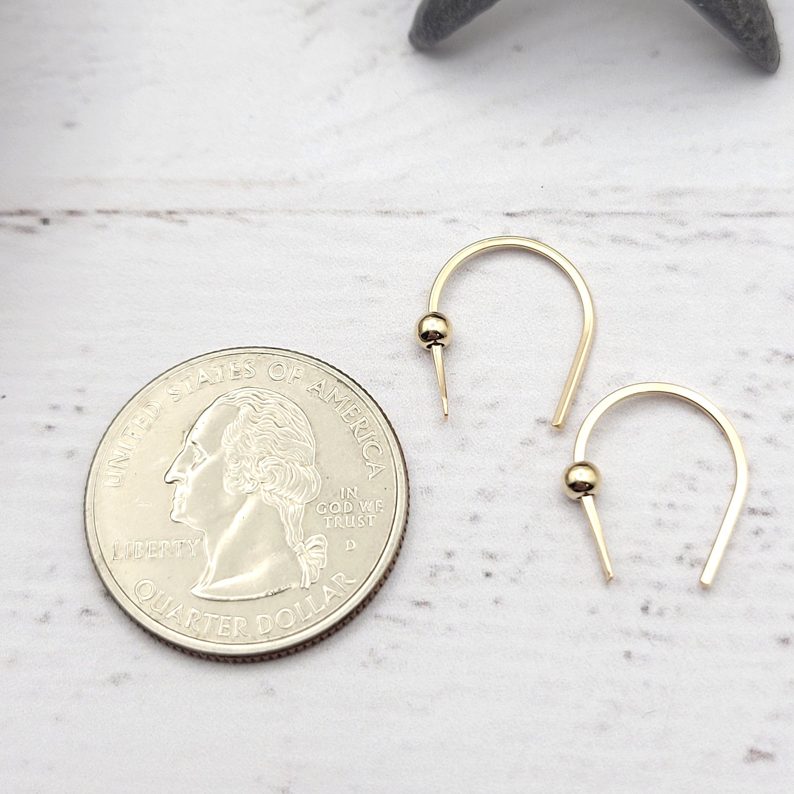 Hugs - Gold & Gold Earrings Etsy   