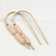 Cheval - Gold & Pale Pink Earrings Etsy   