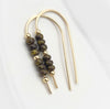Cheval - Gold & Brown Earrings Etsy   