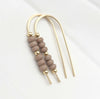 Cheval - Gold & Taupe Earrings Etsy   