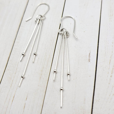 Stellar - Silver with Silver Earrings Bijou by SAM   