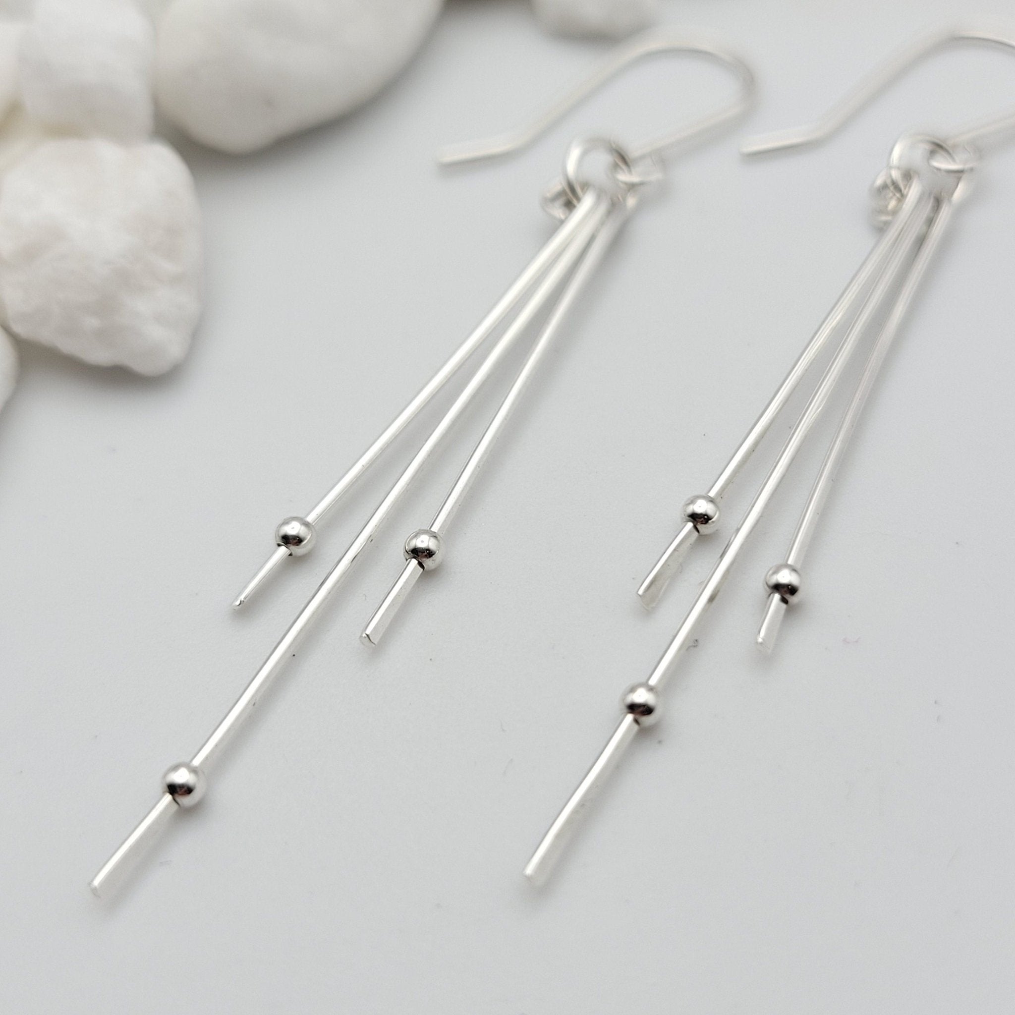 Stellar - Silver with Silver Earrings Bijou by SAM   