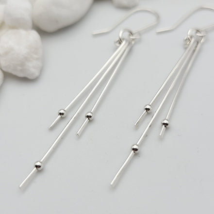 Stellar - Silver with Silver Earrings Bijou by SAM   