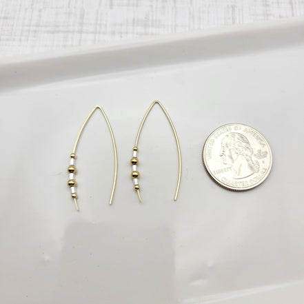 Wish - Luxe Gold & Silver Earrings Bijou by SAM   