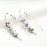 Wish - Aqua Terra Jasper Earrings Bijou by SAM   