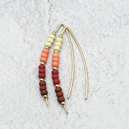 Wish - Gold & Red Ombre Earrings Bijou by SAM   