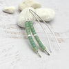 Sea Glass and Sterling Silver Threader Earrings -Earrings- Bijou by SAM
