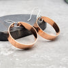 Copper - Shiny Hoops Earrings Bijou by SAM   