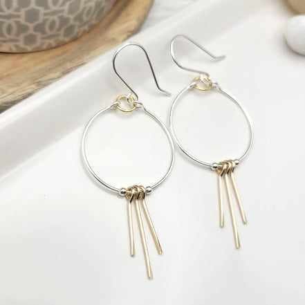 Luxe - Fringe Earrings Bijou by SAM   