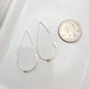 Silver Open Hoop Threaders -Earrings- Bijou by SAM
