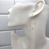 Silver Open Hoop Threaders -Earrings- Bijou by SAM