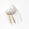 Wish - Copper Tube Beads Earrings Bijou by SAM   