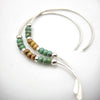 Open Heart - Turquoise & Tan Earrings Bijou by SAM   