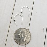 Hugs - Silver on Silver Earrings Bijou by SAM   