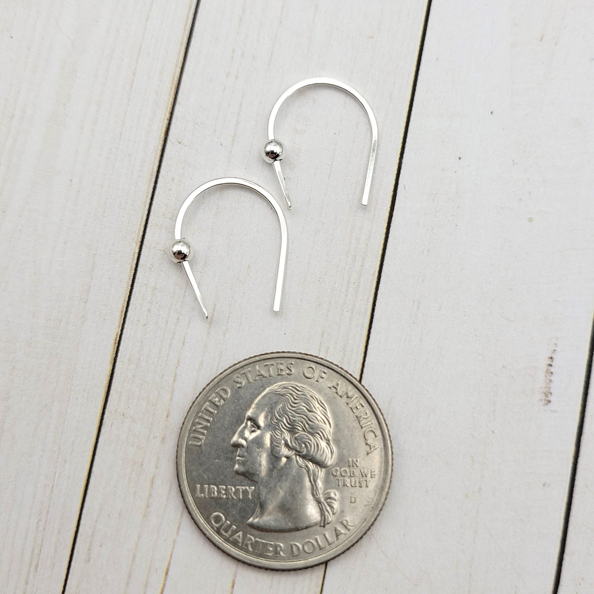 Hugs - Silver on Silver Earrings Bijou by SAM   
