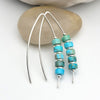 Wish -Turquoise & Silver Earrings Bijou by SAM   